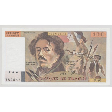 100 Francs Delacroix - 1984 - P.80 - NEUF