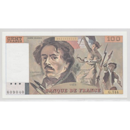 100 Francs Delacroix - 1989 - D.125/M.144/G.144 - NEUF