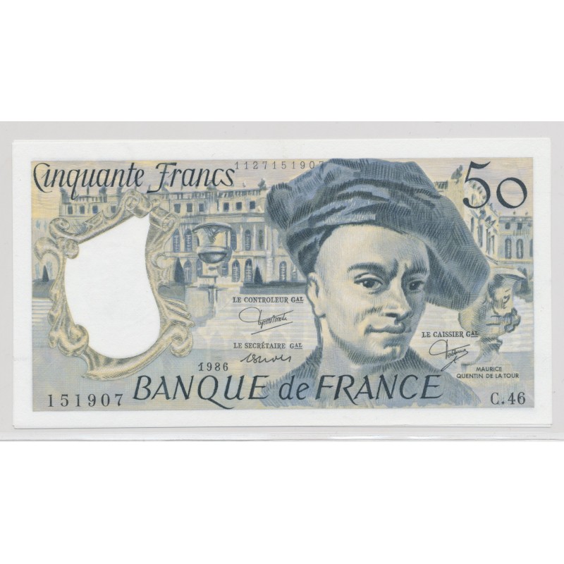50 Francs Quentin de la tour - 1986 - C.46 - NEUF