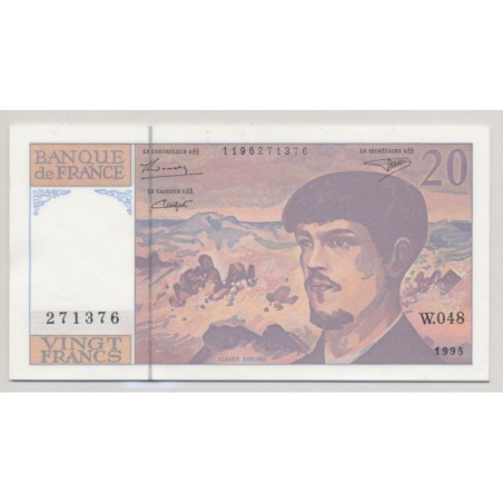 20 Francs Debussy - 1995 - W.048 - NEUF