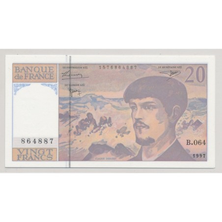 20 Francs Debussy - 1997 - B.064 - NEUF
