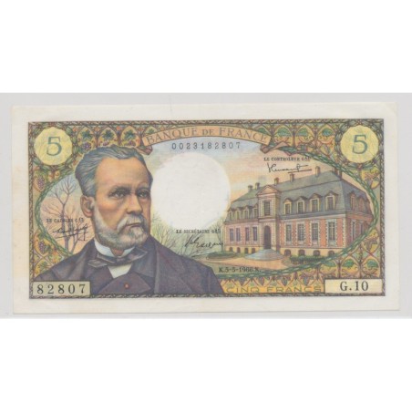 5 Francs pasteur - 5.05.1966 - G.10 - SUP