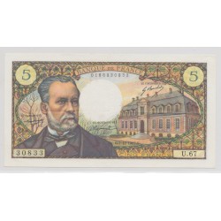 5 Francs pasteur - 7.12.1967 - U.67 - TTB+