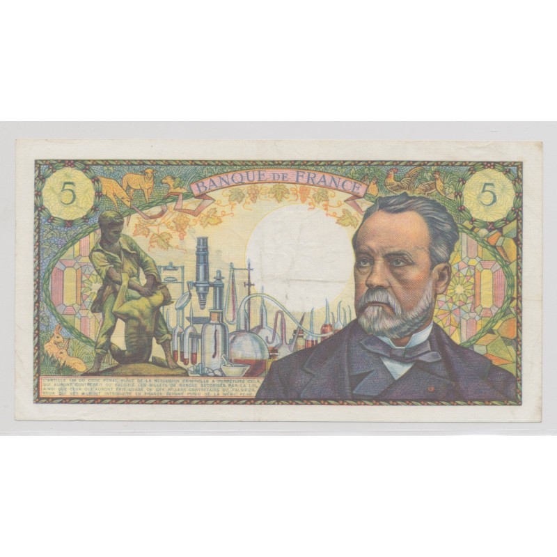 5 Francs pasteur - 4.04.1968 - X.74 - TTB+