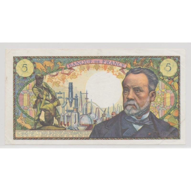 5 Francs pasteur - 6.02.1969 - alphabets au choix - TTB+