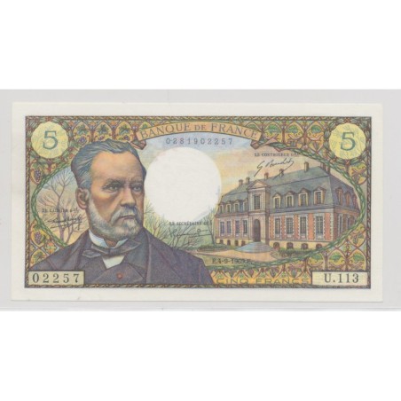 5 Francs pasteur - 4.09.1969 - U.113 - SPL