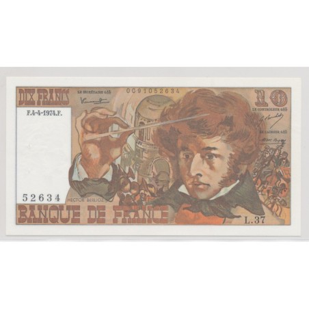 10 Francs Berlioz - 4.04.1974 - L.37 - SPL