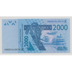 Afrique de l'ouest - 2000 Francs - 2003 - K - NEUF