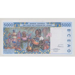 Afrique de l'ouest - 5000 Francs - 1992 A Cote d'ivoire - NEUF 2