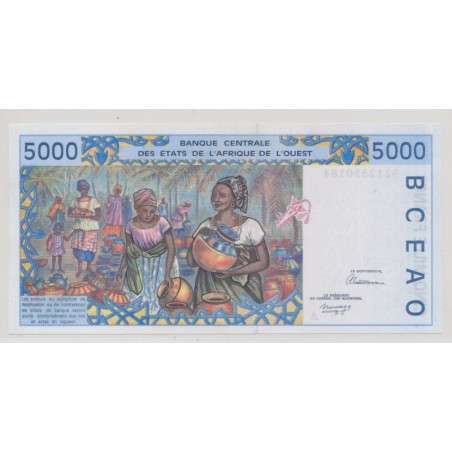 Afrique de l'ouest - 5000 Francs - 1992 A Cote d'ivoire - NEUF