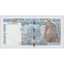 Afrique de l'ouest - 5000 Francs - 1992 K Sénégal - NEUF