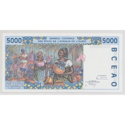 Afrique de l'ouest - 5000 Francs - 1992 K Sénégal - NEUF 2