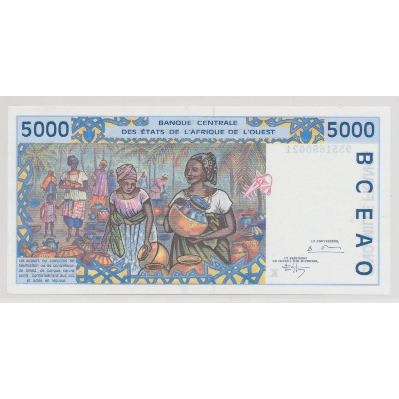 Afrique de l'ouest - 5000 Francs - 1992 K Sénégal - NEUF