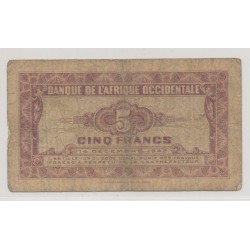 Afrique occidentale - 5 Francs - 1942 - TB 2