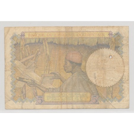 Afrique occidentale - 5 Francs - 1942 - TB