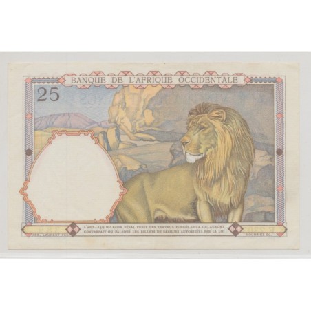 Afrique occidentale - 25 Francs - 9.01.1942 - TTB