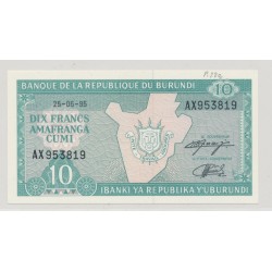 Burundi - 10 Francs - 25.05.1995 - NEUF