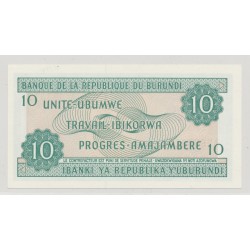 Burundi - 10 Francs - 25.05.1995 - NEUF 2
