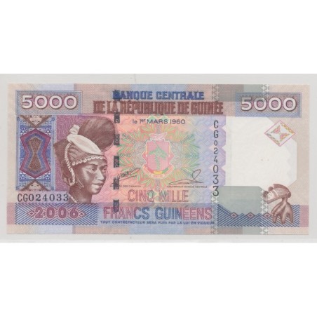 Guinée - 5000 Francs - 1960/2006 - NEUF