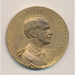 Médaille - Exposition internationale - Rome 1902 - Vittorio emmanuelle III - bronze