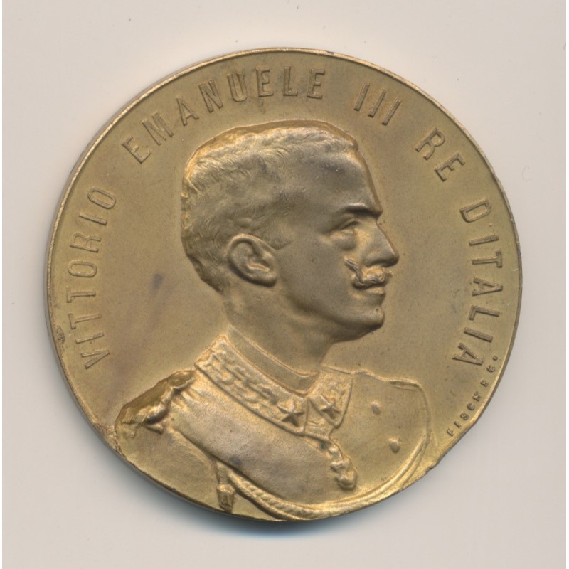 Médaille - Exposition internationale - Rome 1902 - Vittorio emmanuelle III - bronze