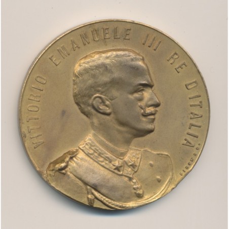 Médaille - Exposition internationale - Rome 1902 - Vittorio emmanuelle III - bronze