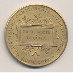 Médaille - Exposition internationale - Rome 1902 - Vittorio emmanuelle III - bronze 2