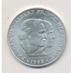 Monaco - 100 Francs 1982 - argent - Rainier III et Albert