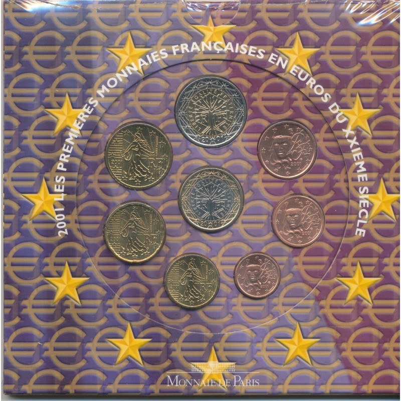 Coffret Brillant Universel France 2001 - Euro