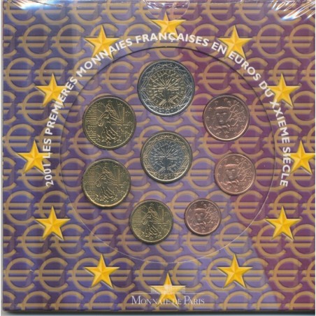 Coffret Brillant Universel France 2001 - Euro