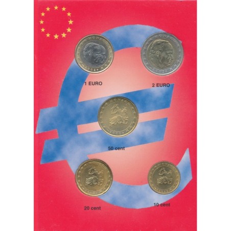 Monaco - Série 5 Pièces - 2002 - 10 cents à 2 euro