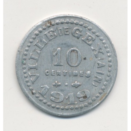 Gex - 10 Centimes - 1919 - alu rond 23mm