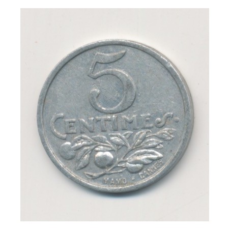 Nice - 5 centimes - 1922 - alu