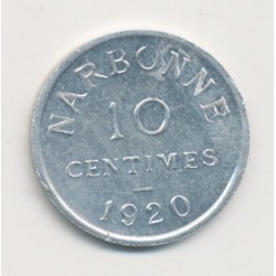 Narbonne - 10 centimes - 1920 - alu