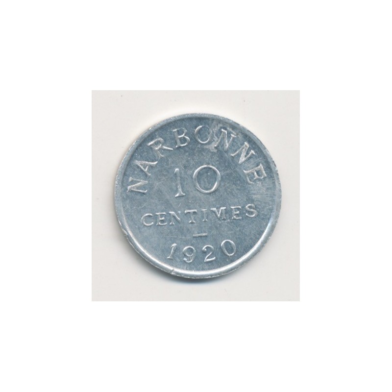 Narbonne - 10 centimes - 1920 - alu