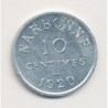 Narbonne - 10 centimes - 1920 - alu