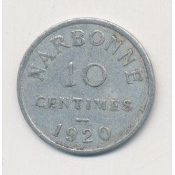 Narbonne - 10 centimes - 1920 - alu