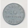 Narbonne - 10 centimes - 1920 - alu