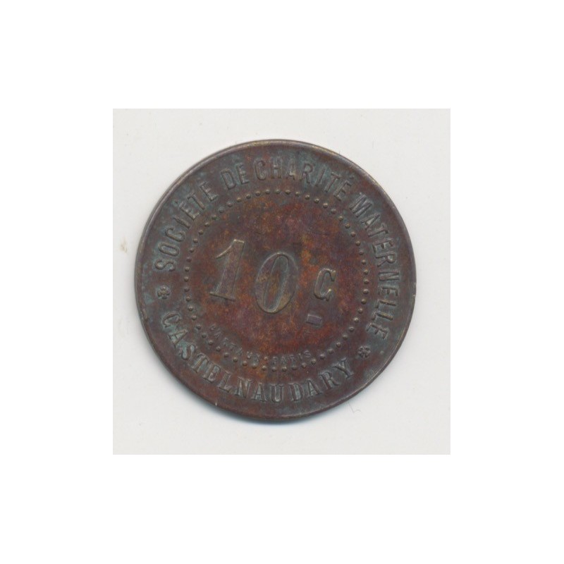 Castelnaudary - 10 centimes ND - société de charité maternelle