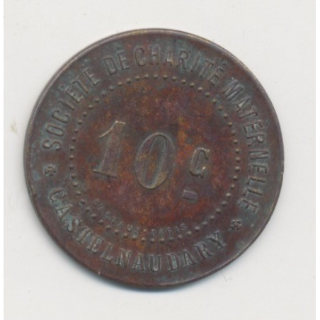 Castelnaudary - 10 centimes ND - société de charité maternelle