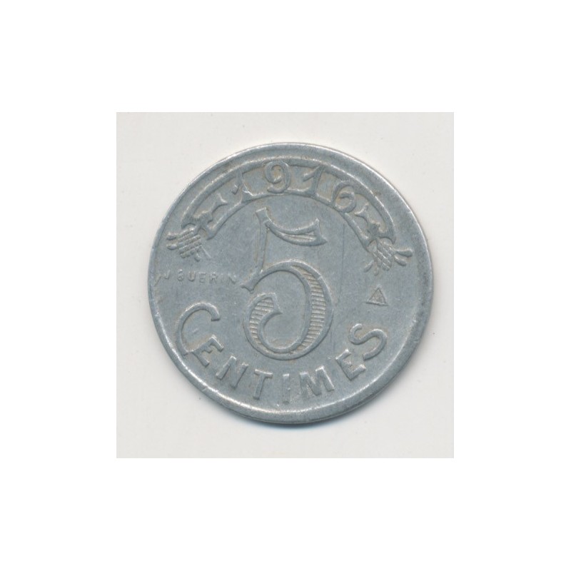 Marseille - 5 centimes 1916 - chambre de commerce - alu