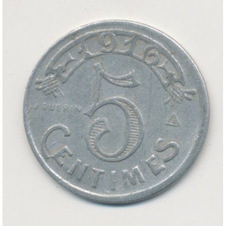 Marseille - 5 centimes 1916 - chambre de commerce - alu