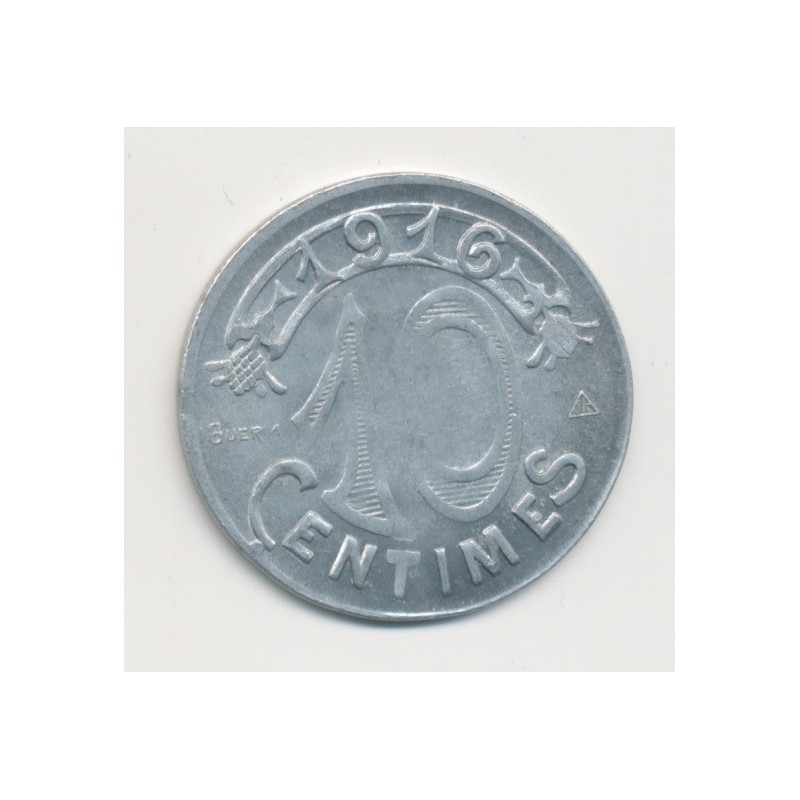 Marseille - 10 centimes 1916 - chambre de commerce - alu