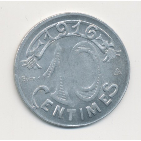 Marseille - 10 centimes 1916 - chambre de commerce - alu