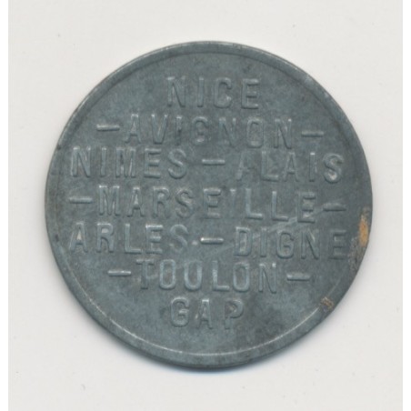 Région provencale - 5 centimes 1918 - chambre de commerce - zinc