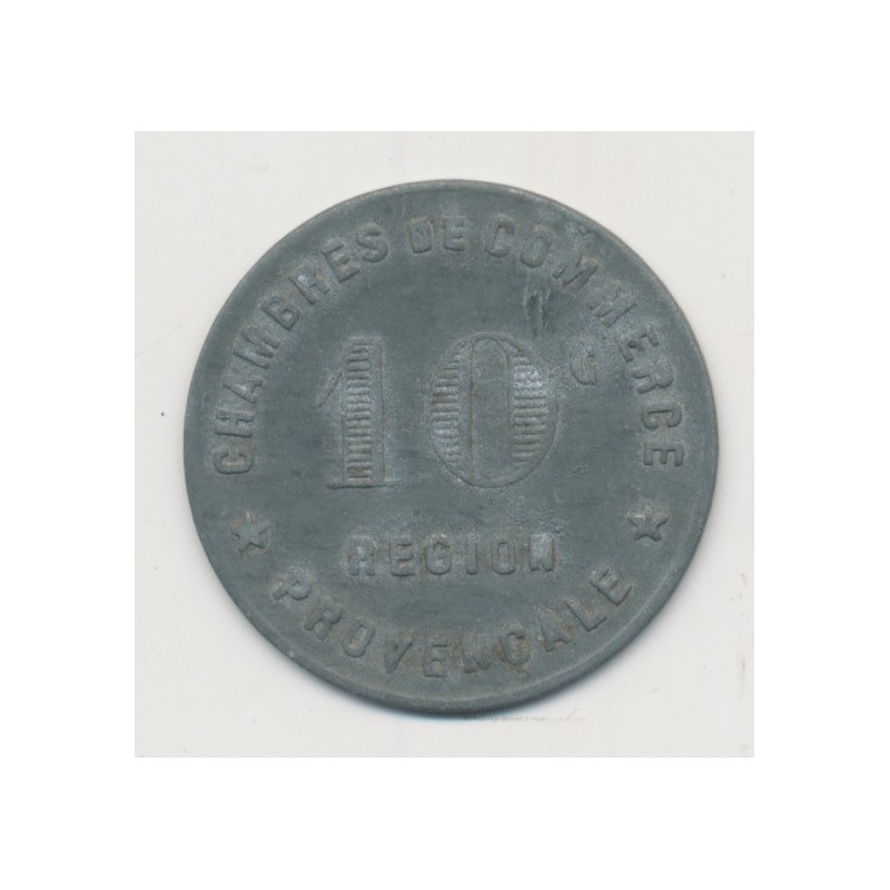 Région provencale - 10 centimes ND - chambre de commerce - zinc