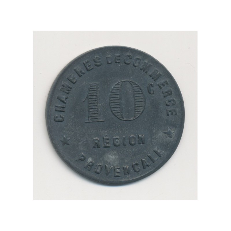 Région provencale - 10 centimes ND - chambre de commerce - zinc
