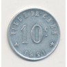 Caen - 10 centimes 1921 - union commerciale - alu