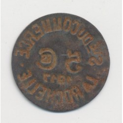 La Rochelle - 5 centimes 1917 - société du commerce - fer 2