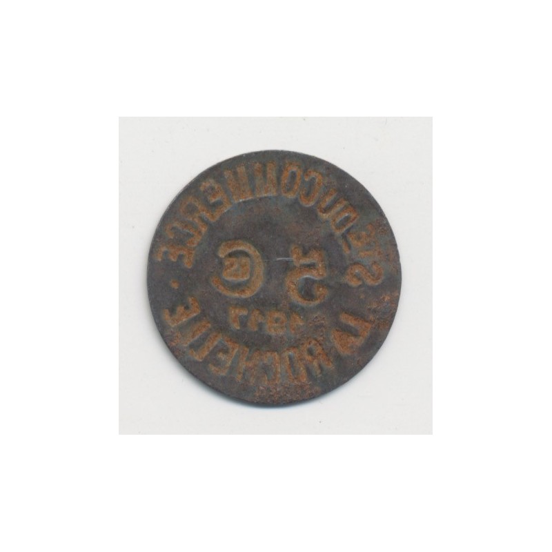 La Rochelle - 5 centimes 1917 - société du commerce - fer